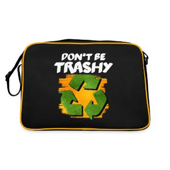 Recycling - Retro Bag - black/gold - Back