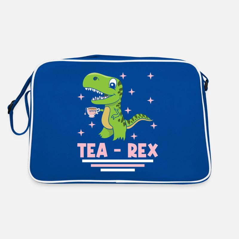 Dinosaur Tea Rex Boys Girl Saurus Gift Retro Bag