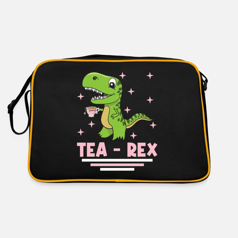 Dinosaur Tea Rex Garçons Fille Saurus Cadeau Sac Retro