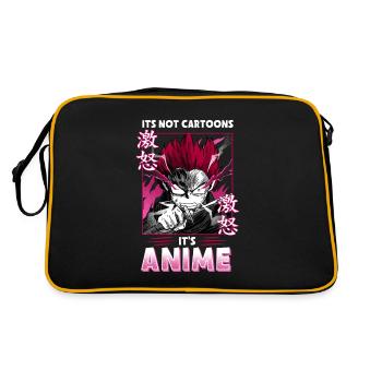 ANIME BOYS ITSNOTCARTOONSITSANIME - Sac Retro - noir/or - Dos