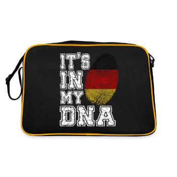 It's In My DNA Germany German Gift - Retro Bag - black/gold - Back