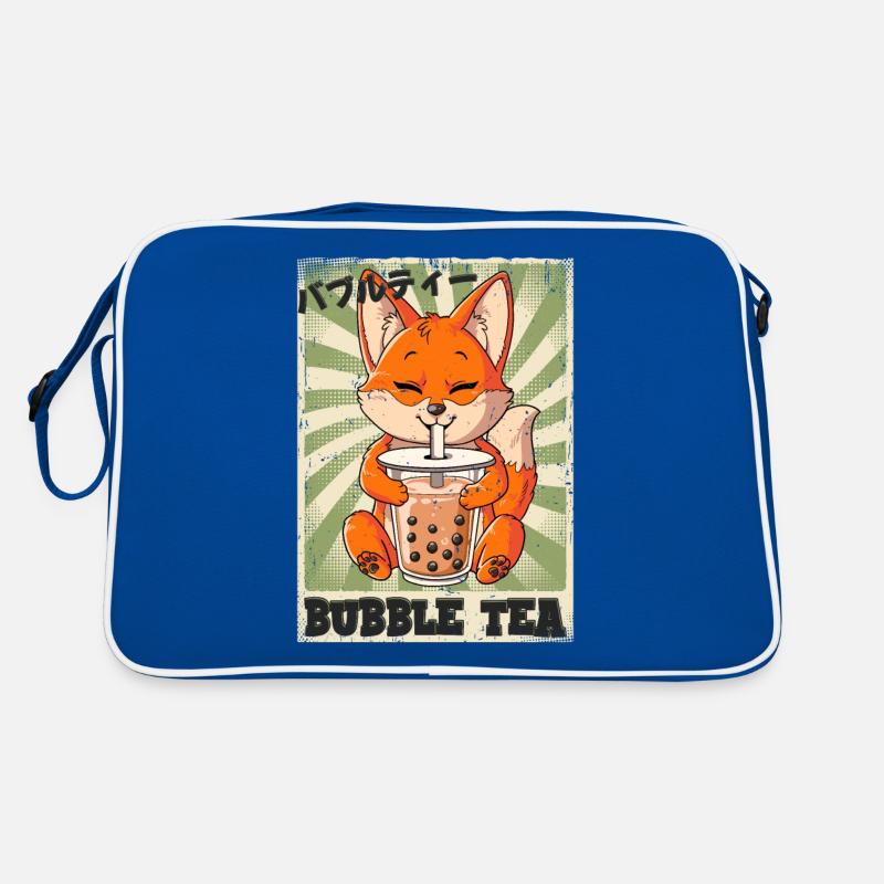 Boba Tea Fuchs Bubble Tea Retro Tasche