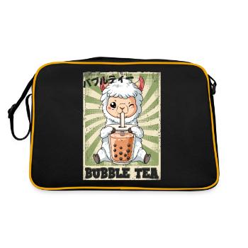 Boba Tea Lama Bubble Tea - Retro Bag - black/gold - Back
