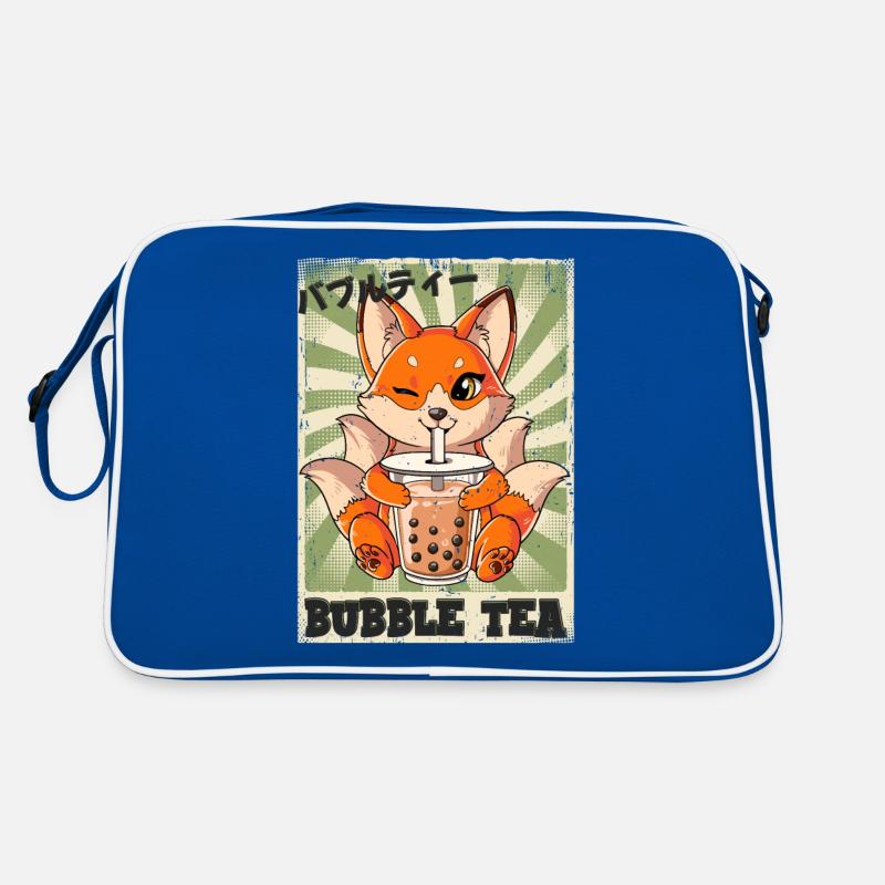 Boba Tea Kitsune Bubble Tea Sac Retro