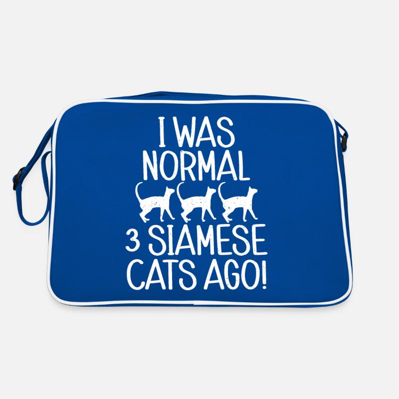 Siamesische Katze Geschenke Retro Tasche