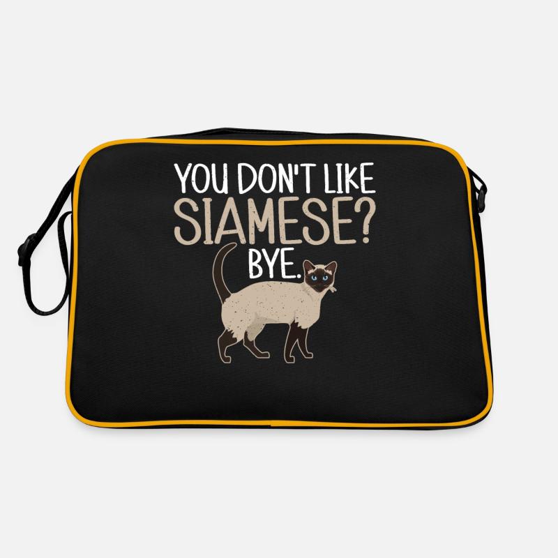 Siamesische Katze Geschenke Retro Tasche