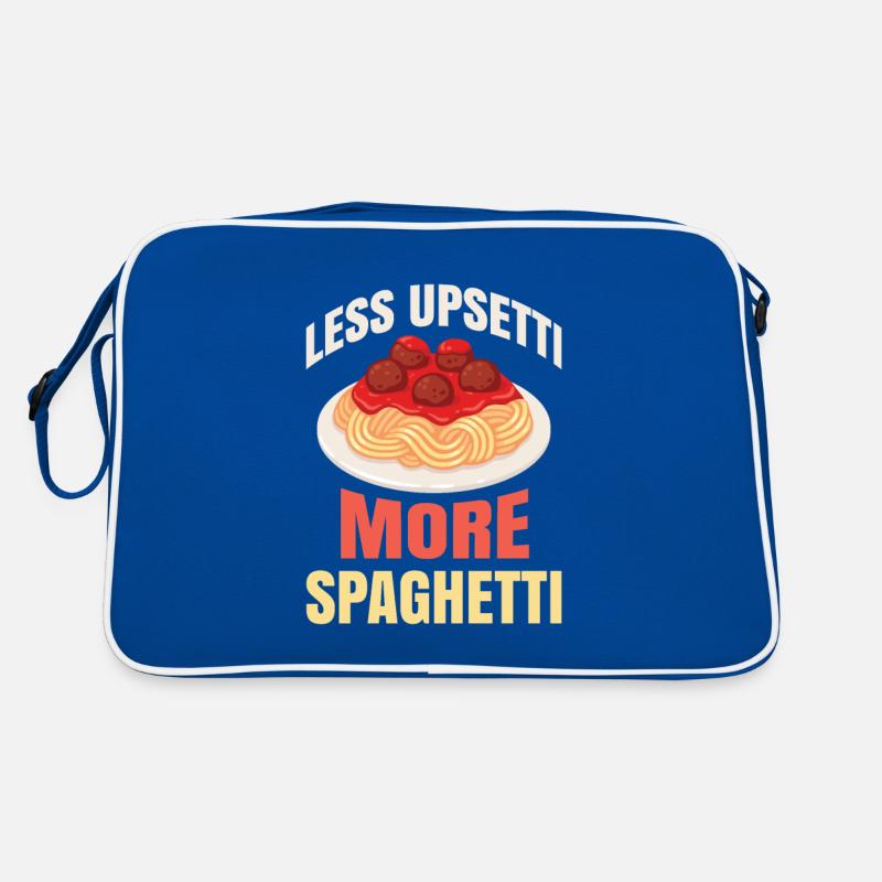 Moins d’upsetti Plus de spaghettis pour tous les amoureux Sac Retro