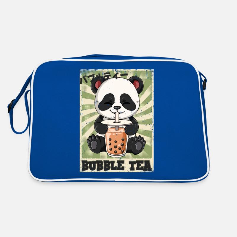 Boba Tea Panda Bubble Tea Sac Retro