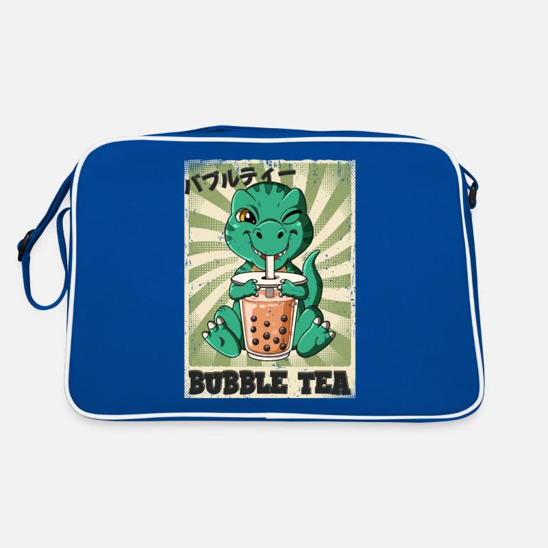 Boba Tea T-rex Bubble Tea Retro Tasche