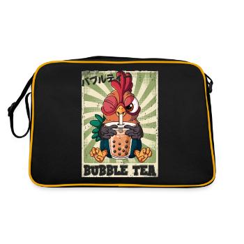 Boba Tea Rooster Bubble Tea - Retro Bag - black/gold - Back