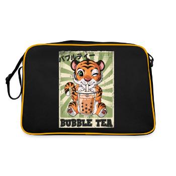 Boba Tea Tiger Bubble Tea - Retro Bag - black/gold - Back