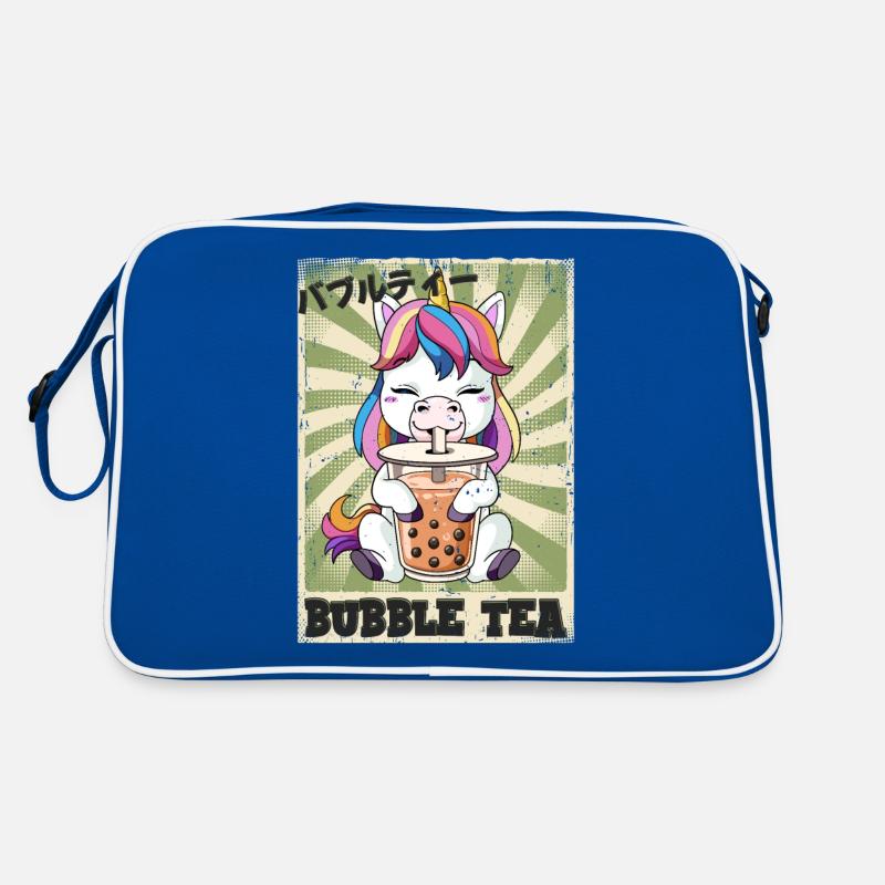 Boba Tea Einhorn Bubble Tea Retro Tasche