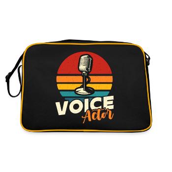 Acteur de doublage Rétro Voice Art Annonceur Acteurs de voix - Sac Retro - noir/or - Dos