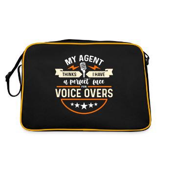 Acteur de doublage Mon agent pense que j’ai une voix d’opéra - Sac Retro - noir/or - Dos