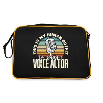 Doubleur Ceci est ma tenue humaine Retro Acting - Sac Retro - noir/or - Dos