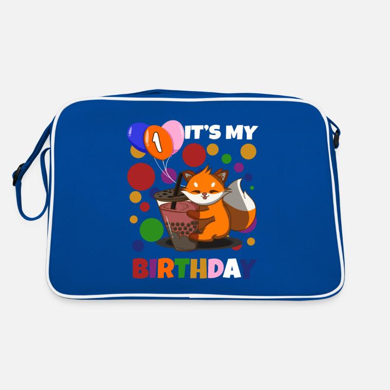 1st Birthday Fox Retro Bag