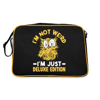 I'm not weird, I'm just deluxe edition - Retro Bag - black/gold - Back