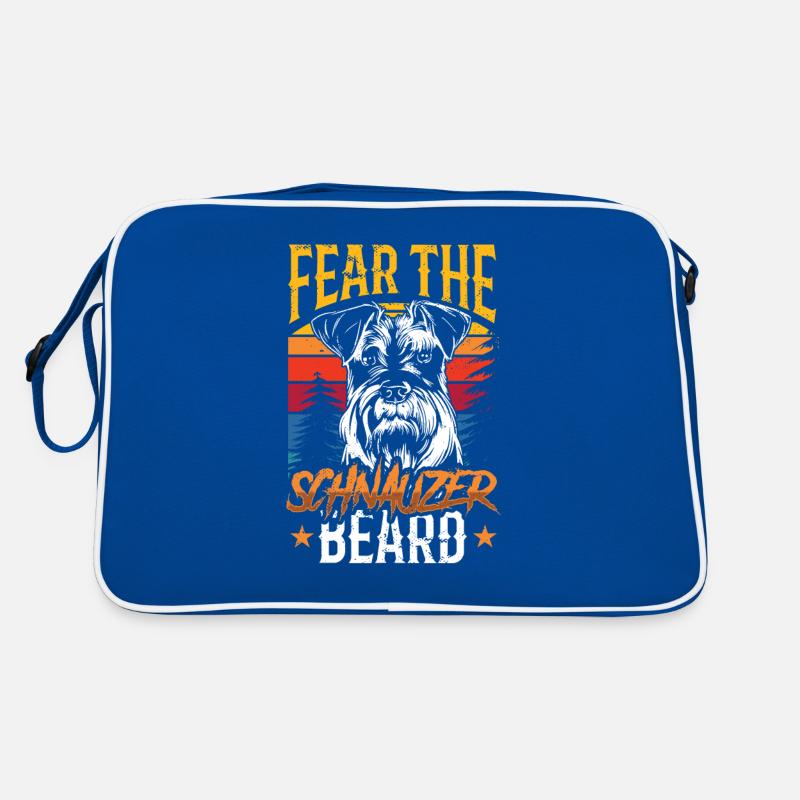 Craignez le chien à barbe Schnauzer Dictons Schnauzers Sac Retro