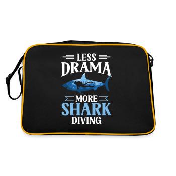 Moins de drame Plus de plongée avec les requins Plongée avec les requins - Sac Retro - noir/or - Dos