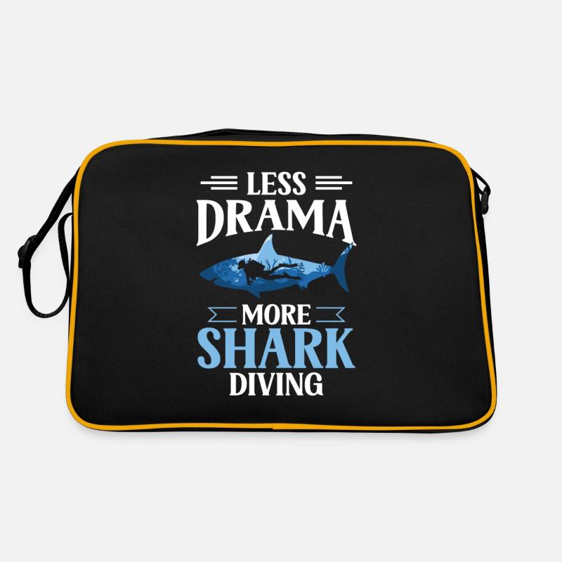 Moins de drame Plus de plongée avec les requins Plongée avec les requins Sac Retro