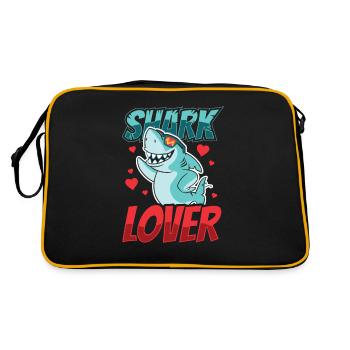 Amoureux des requins Requins Requin Plongée Shark Dent - Sac Retro - noir/or - Dos