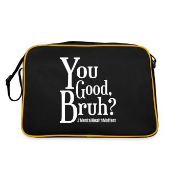 All right, brother? - Retro Bag - black/gold - Back