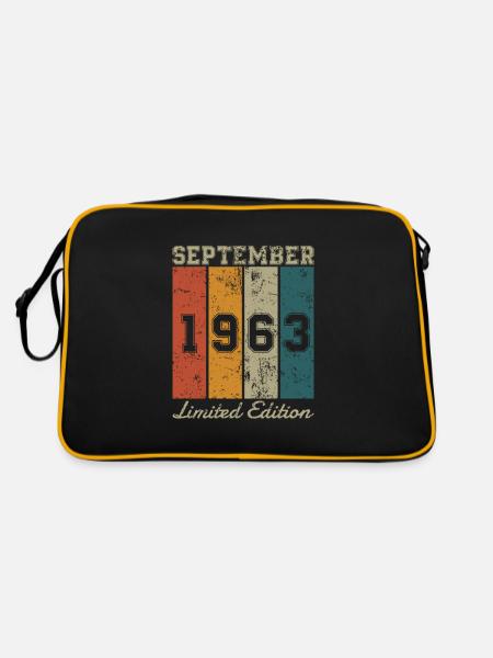 Date de naissance : Septembre 1963 - Edition Limitée Rétro - Sac Retro - noir/or - Dos