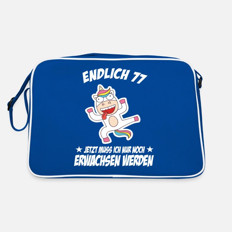 77 Geburtstag Positive Sprüche Zum 77 geburtstag Retro Tasche