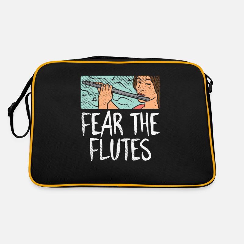 Fürchte die Flöten Retro Tasche