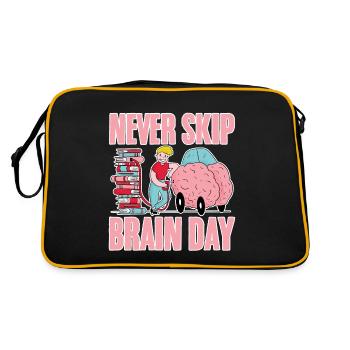 Never Skip Brain Day 4 - Retro Bag - black/gold - Back