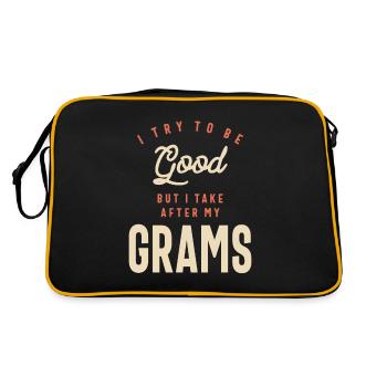 L’influence de grand-mère - Grams - Sac Retro - noir/or - Dos