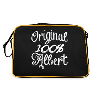 Original 100% Albert - Retro Bag - black/gold - Back