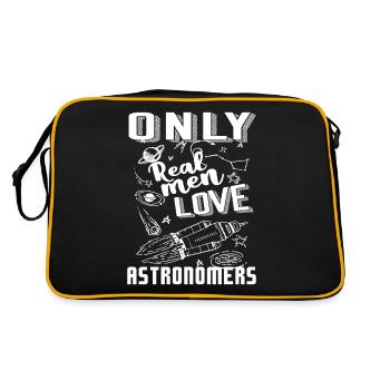 Astronomer Only Real Men Love Astronomers - Retro Bag - black/gold - Back