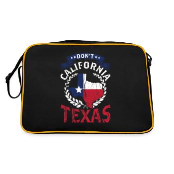 California Texas Pride Texan Sayings Texan - Retro Bag - black/gold - Back