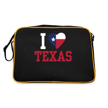 I love Texas Texan Pride Texan Sayings - Retro Bag - black/gold - Back