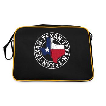 Texan Sayings Texas Pride Texan - Retro Bag - black/gold - Back