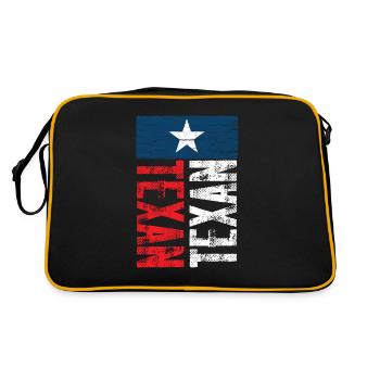 Texan Sayings Texas Texan Pride - Retro Bag - black/gold - Back