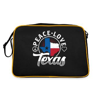 Peace Love Texas Pride Texan Texan - Retro Bag - black/gold - Back