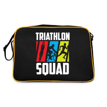 Triathlète de l’équipe de triathlon Triathlète de triathlon - Sac Retro - noir/or - Dos