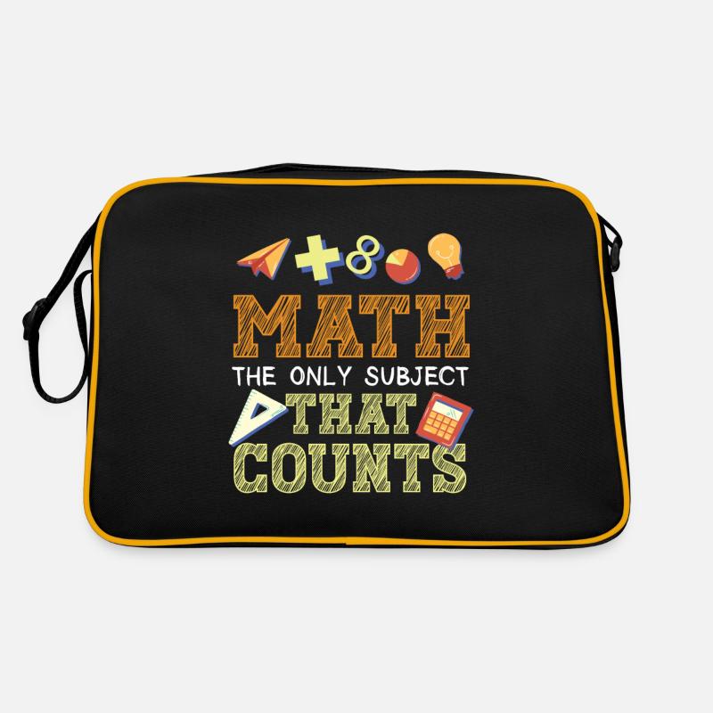 Lustiger Mathe Lehrer Spruch Mathematik Retro Tasche