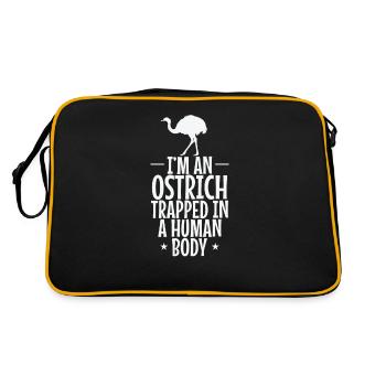 I'm an Ostrich trapped in a Human Body Strauss - Retro Bag - black/gold - Back