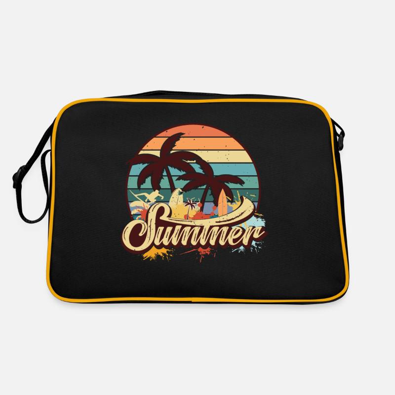 Vacances d’été Palmiers Vintage Retraite Sac Retro