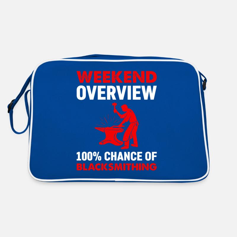 Weekend Overview 100% Chance Of Blacksmithing Retro Tasche