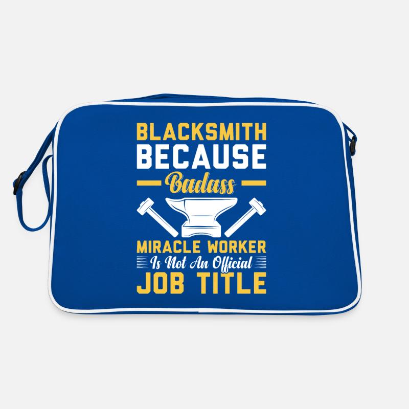 Blacksmith Because Badass Miracle Worker Job Title Retro Tasche