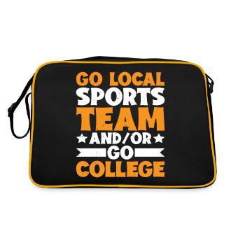 Go Local Sports Team And/Or Go College 15 - Retro Bag - black/gold - Back