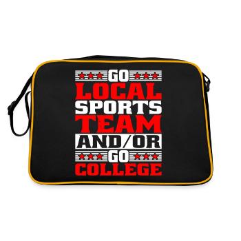 Go Local Sports Team And/Or Go College 14 - Retro Bag - black/gold - Back