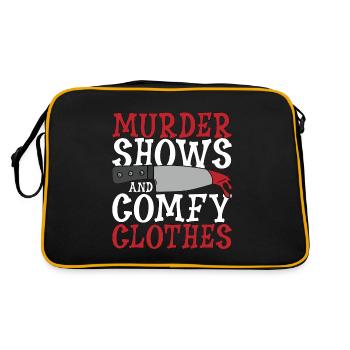 Detective Murder Shows And Comfy Investigator Cop - Retro Bag - black/gold - Back