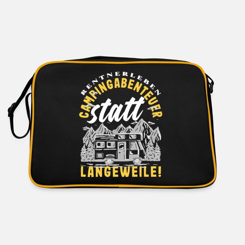 Rentnerleben - Campingabenteuer statt Langeweile Retro Tasche