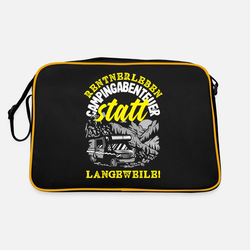 Rentnerleben - Campingabenteuer statt Langeweile Retro Tasche
