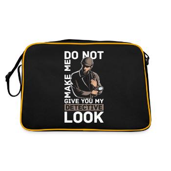 Detective Do Not Make Me Give Private Detective - Retro Bag - black/gold - Back